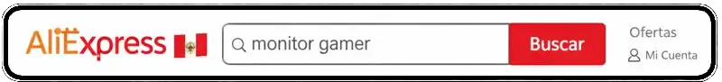 buscar monitor gamer en AliExpress Perú