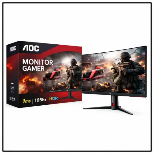 monitor gamer marca AOC en AliExpress Perú
