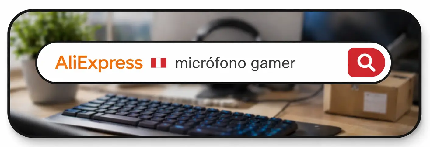 buscar micrófono gamer en AliExpress Perú